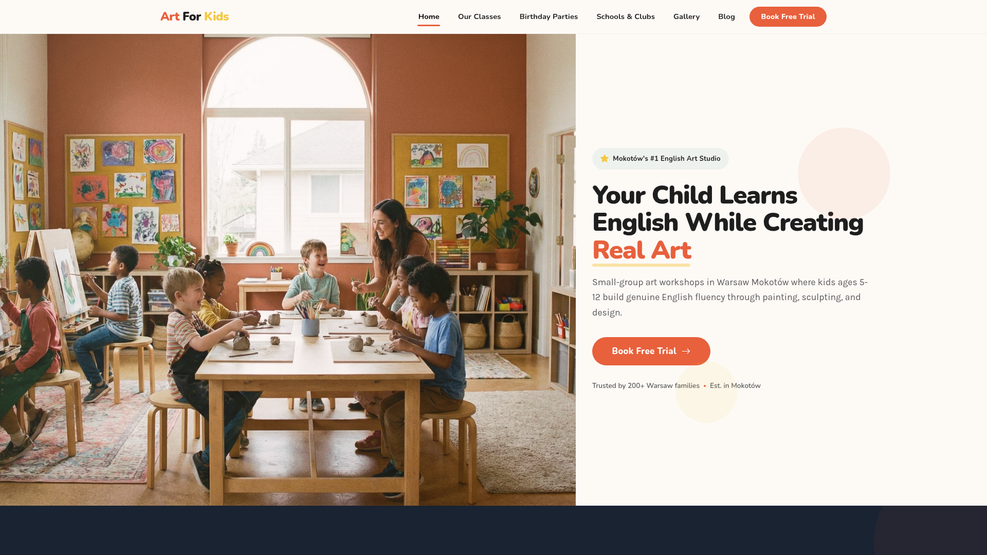 Art For Kids Studio redesign