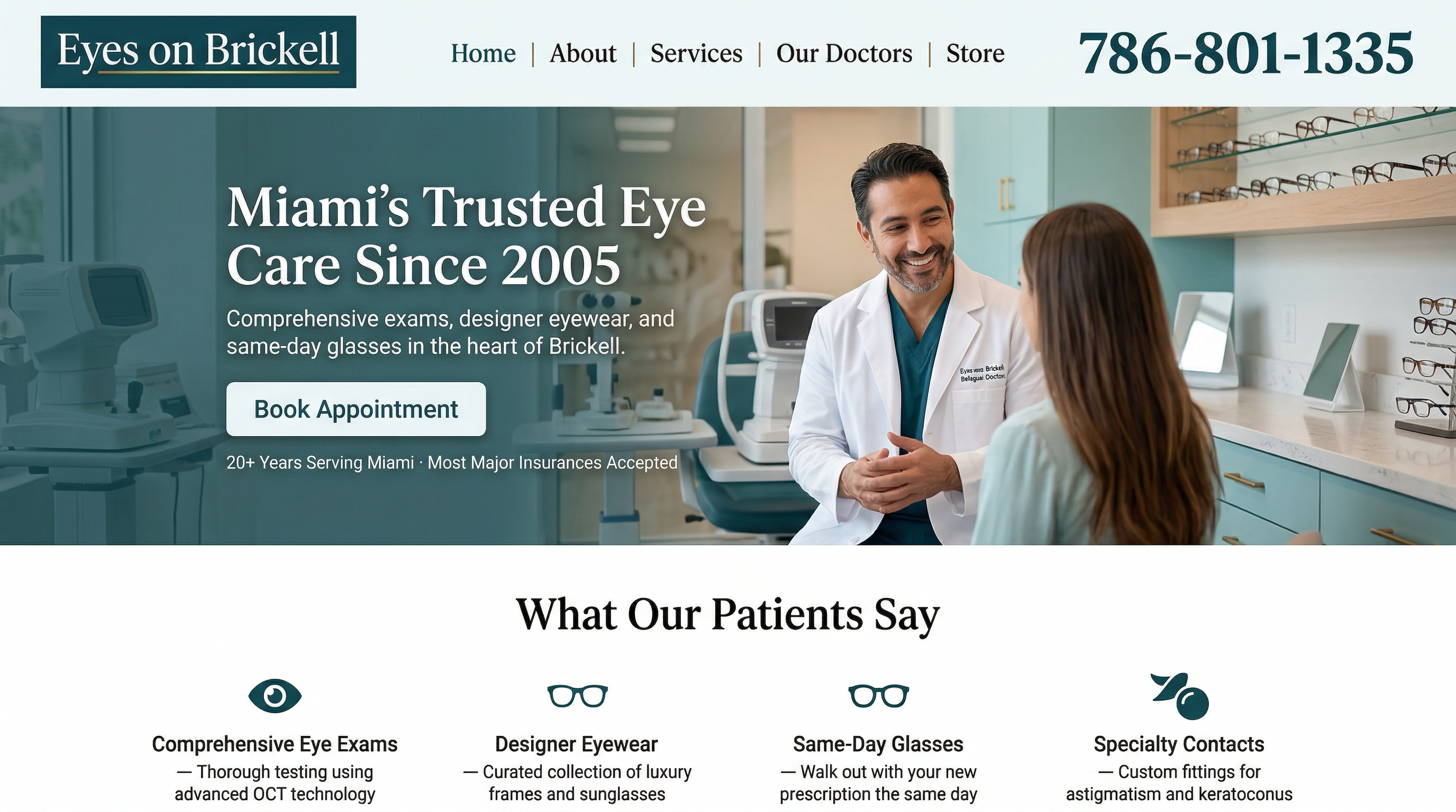 Eyes on Brickell website preview