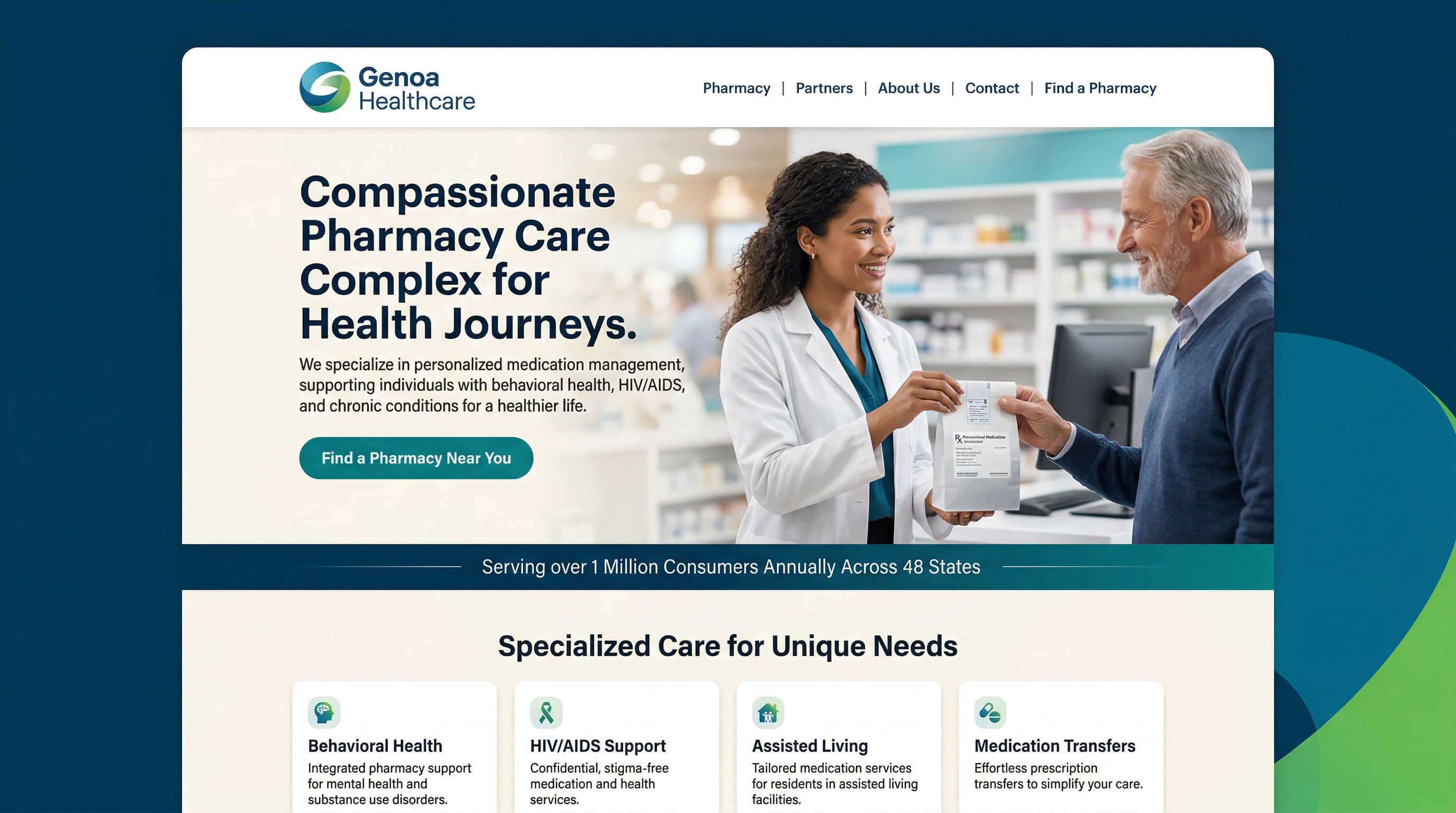 Genoa Healthcare website preview