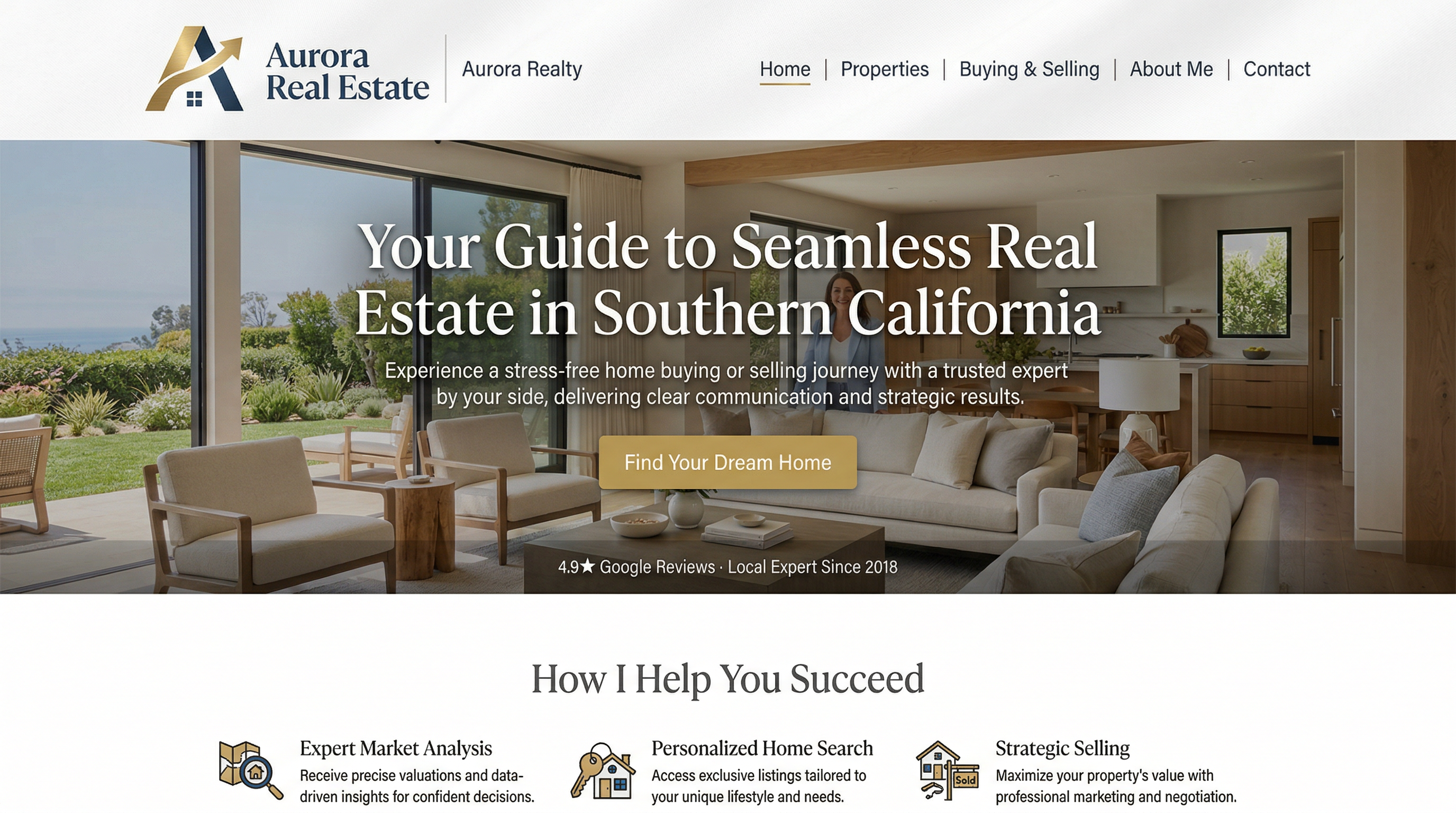 Aurora Varner-Renteria Real Estate website preview