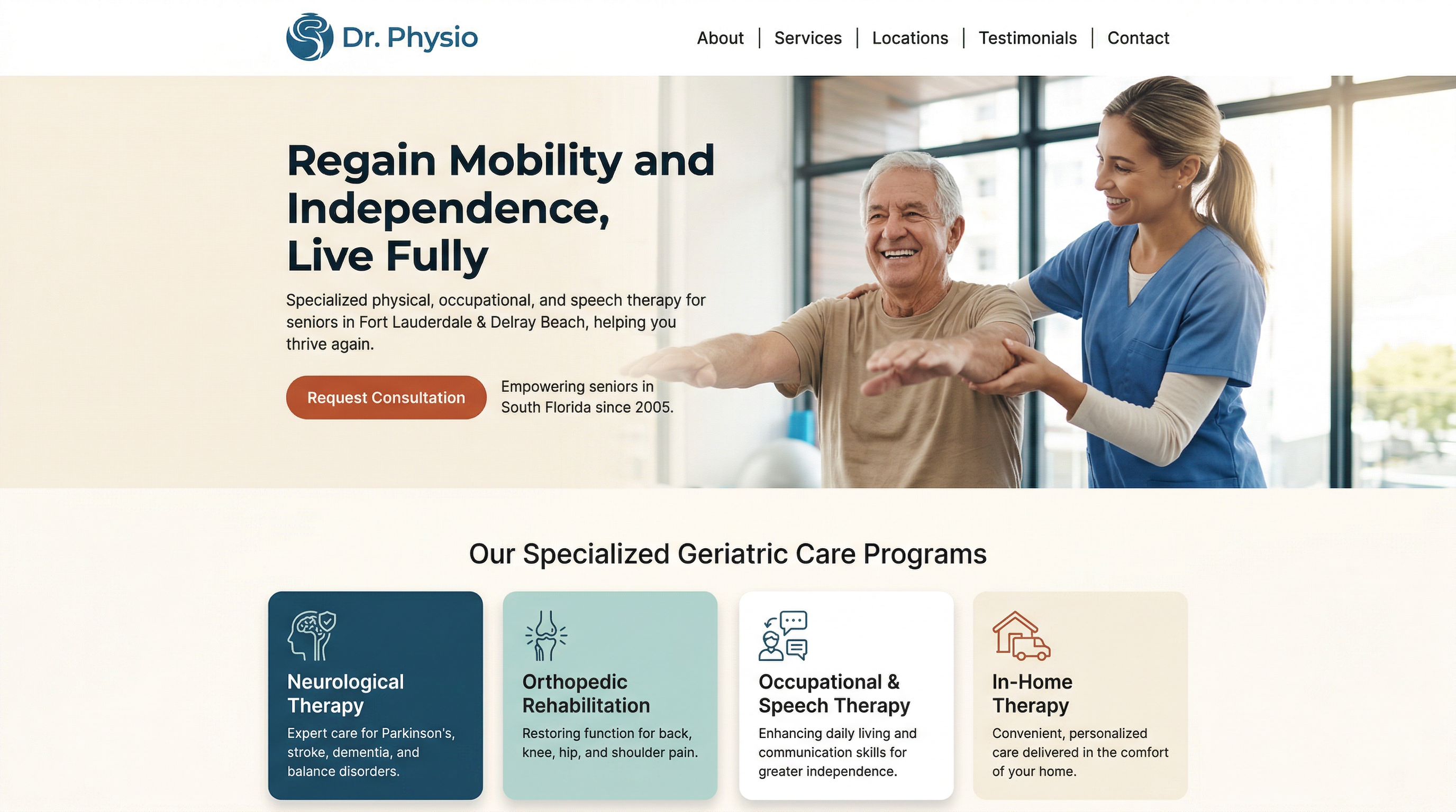Dr. Physio Therapy & Wellness website preview