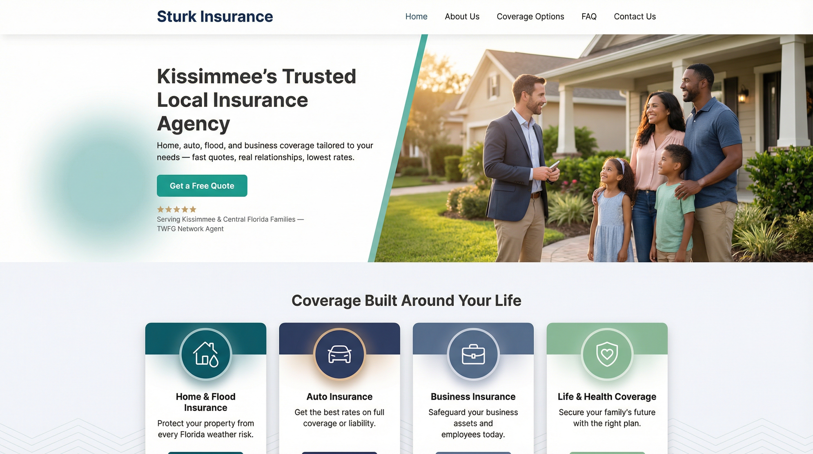 TWFG - Sturk Insurance Agency website preview