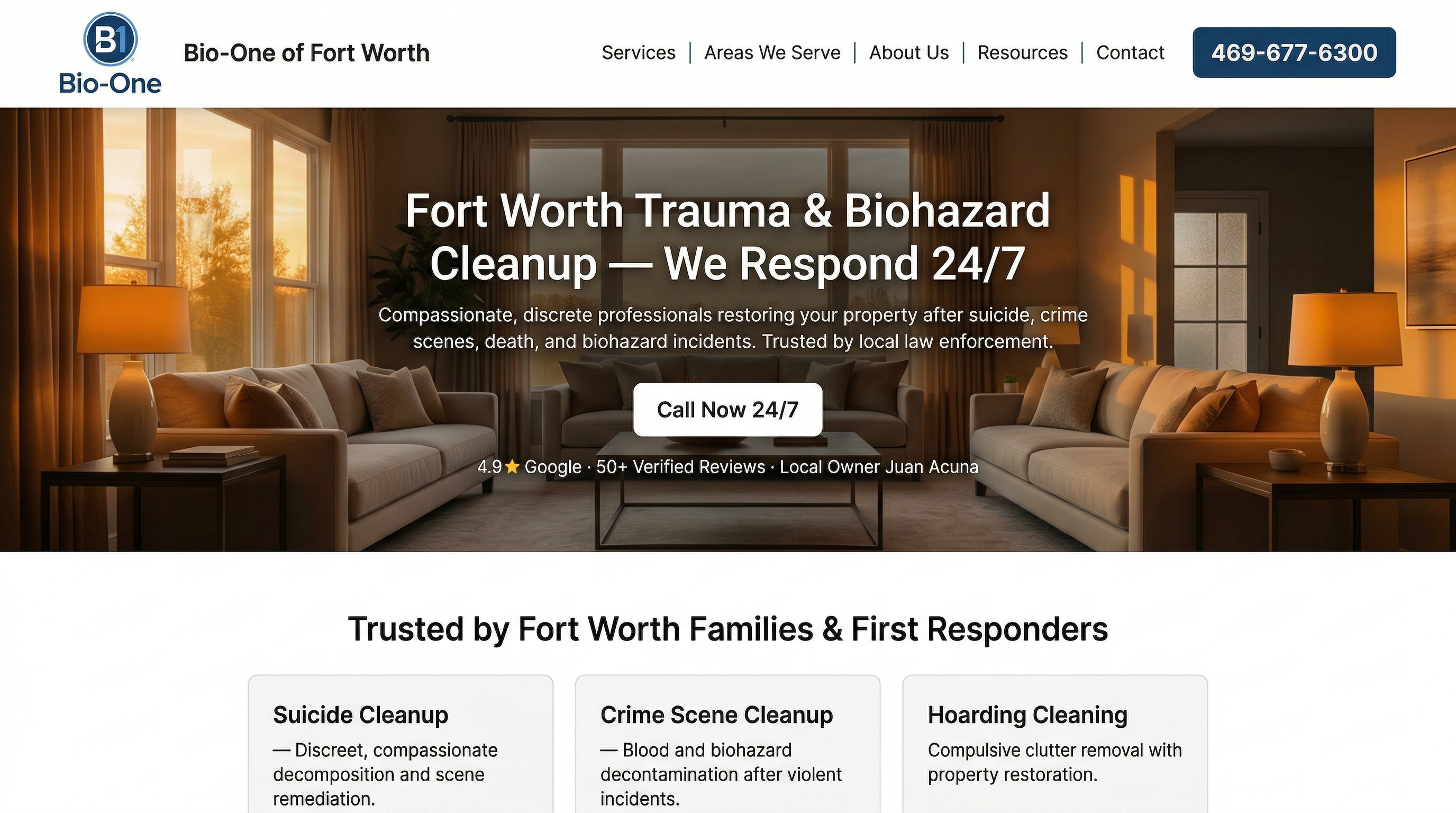 Bio-One website preview